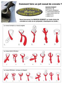 Noeuds de cravate - Comment faire un joli noeud de cravate ?