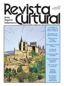Revista Cultural (Ávila, Segovia, Salamanca). Dirigida y editada por Pilar Coomonte y Nicolás Gless. Nº. 50, Octubre 2003.
