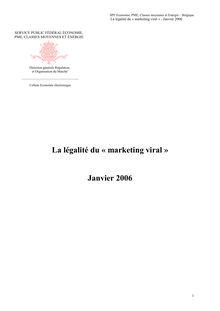 La légalité du « marketing viral » en ligne