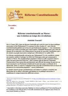 Réforme Constitutionnelle