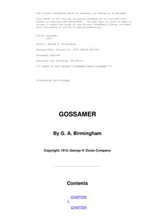 Gossamer - 1915