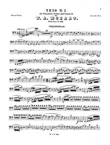 Partition de violoncelle, Piano Trio, Piano Trio No.2