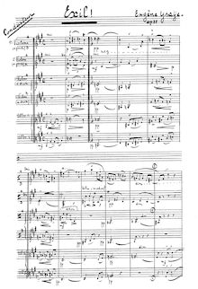 Partition complète, Exil, Op.25, Ysaÿe, Eugène