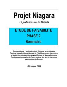 Projet Niagara - Étude de faisabilité