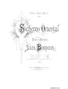 Partition complète, Scherzo oriental, G minor, Bordier, Jules