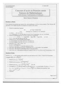 maths2007SE (ENSAM MEKNES PC-SVT MATHEMATIQUES)