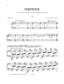 Partition complète, Symphonie sur un Chant Montagnard Français, Op.25 par Vincent d  Indy