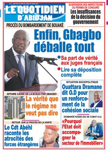 Le Quotidien d’Abidjan n°3084 - du jeudi 29  avril 2021