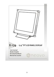 Notice LCD AG Neovo  X-174