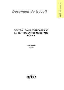 Central Bank Forecasts as an Instrument of Monetary Policy