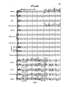 Partition complète - Fourth mouvement, Symphony No.1, Op.4