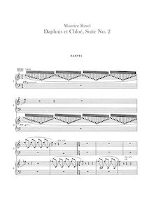 Partition harpe 1/2, Daphnis et Chloé  No.2, Fragments symphoniques II