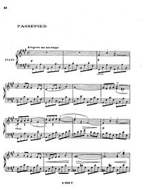 Partition , Passepied,  Bergamasque, Debussy, Claude