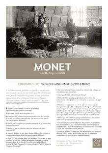 ART EDUCATION KIT FRENCH LANGUAGE SUPPLEMENT
