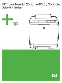 Notice Imprimantes HP  Color LaserJet 2605dtn