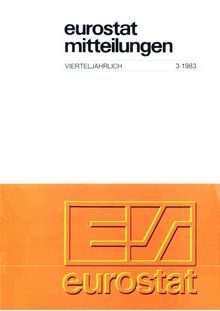 Eurostat mitteilungen. Vierteljährlich 3-1983
