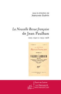 La Nouvelle Revue française de Jean Paulhan