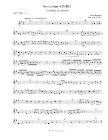 Partition Alto saxophone 2, Symphony No.29, B♭ major, Rondeau, Michel