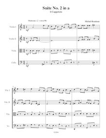 Partition , Capriccio,  No.2 en A minor, A minor, Rondeau, Michel