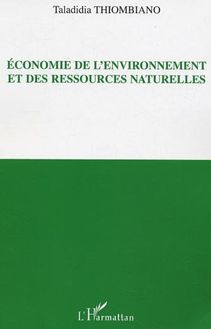 Economie de l environnement et des ressources naturelles