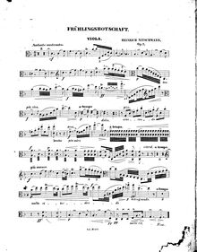 Partition de viole de gambe, Frühlingsbotschaft Cantilene,  Op.7