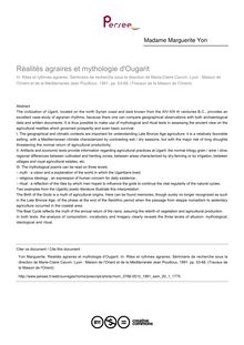 Réalités agraires et mythologie d Ougarit - article ; n°1 ; vol.20, pg 53-68