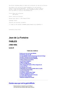 Fables de La Fontaine par Jean de La Fontaine