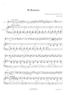 Partition No.2 Score (Piano reduction), 2 Romances, Op.28, Stenhammar, Wilhelm