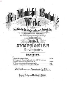 Partition complète, Symphony No.5 en D minor, Reformations-Sinfonie