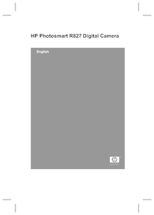 Notice Appareil Photo numériques HP  Photosmart R827