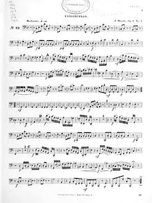 Partition violoncelle, corde quatuors, Op.9, Haydn, Joseph