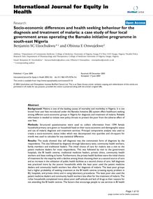 Socio-economic differences and health seeking behaviour for the diagnosis and treatment of malaria: a case study of four local government areas operating the Bamako initiative programme in south-east Nigeria