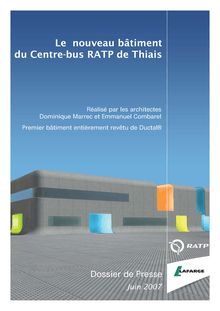 Le nouveau bâtiment du Centre-bus RATP de - Lafarge.com