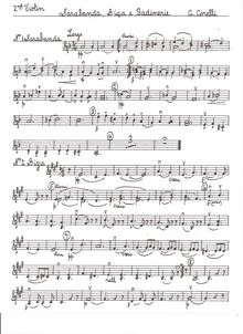 Partition violon II, 12 violon sonates, Op.5, Corelli, Arcangelo