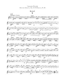 Partition cor 1, 2 (E, D, F), Slavonic Dances, Slovanské tance, Dvořák, Antonín