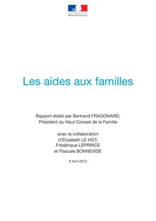 Rapport Fragonard : Aides aux familles