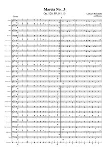 Partition complète (moderne orchestration), Marcia No.3, Op.120