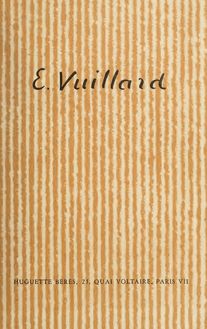 Vuillard, le lithographe : pastels, gouaches, dessins