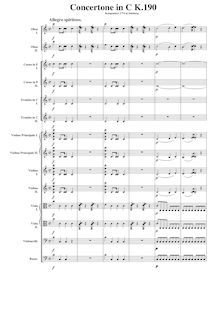 Partition , Allegro spiritoso, Concertone, Concertone No.2, C major