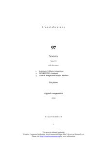 Partition complète, Piano Sonata No.15, Piano Sonata No.15 in B-flat minor