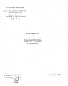 La nouvelle tarification des transports terrestres proposée par la Commission du marché commun - Note d information n°32 - février 1966 - 11 p.
