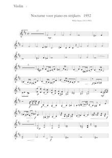 Partition violons II, Nocturne piano en strijkers, Ostijn, Willy
