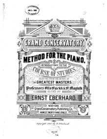 Partition Chapter 1, Grand Conservatory Method pour Piano, Hackh, Otto Christoph