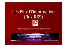 Les Flux D'information (flux RSS)