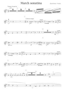 Partition clarinette III, March Sonatina, Bb, Shigeta, Takuya