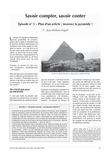 Épisode n° 5 - Plan d un article : inversez la pyramide !