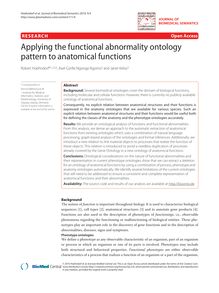 Applying the functional abnormality ontology pattern to anatomical functions