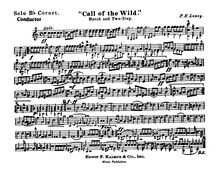 Partition Solo Cornet (B♭), Call of pour Wild, Losey, Frank Hoyt
