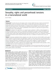 Sexuality, rights and personhood: tensions in a transnational world