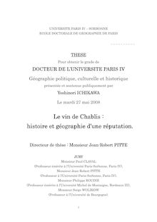 UNIVERSITE PARIS IV SORBONNE ECOLE DOCTORALE DE GEOGRAPHIE DE PARIS